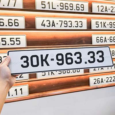 Biển số 30K - 963.33 (Giá 130 triệu)
