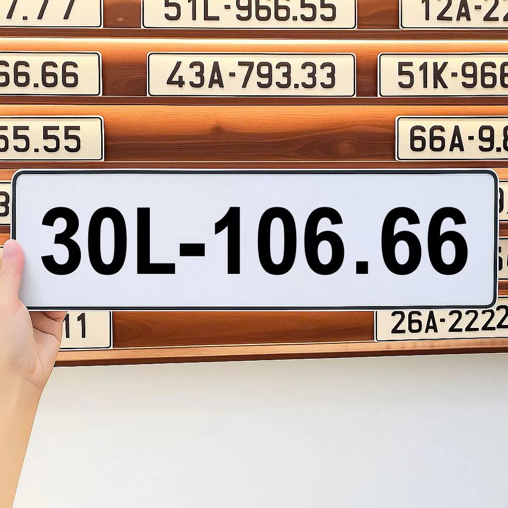 Biển số 30L - 106.66 (Giá 150 triệu)