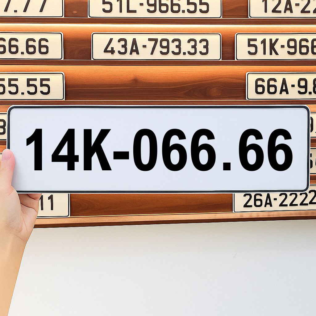 Biển số 14K-066.66