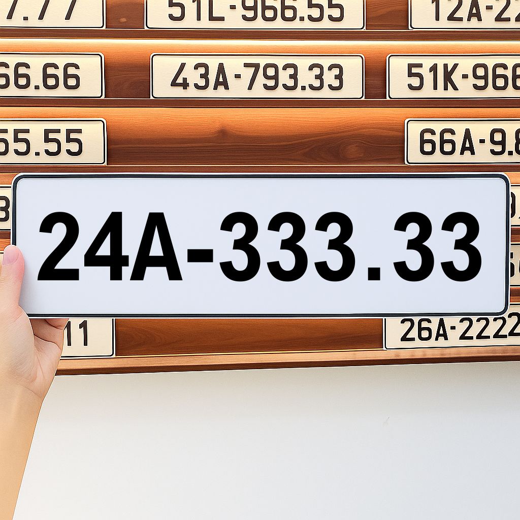 Biển số 24A-333.33 (HOT)