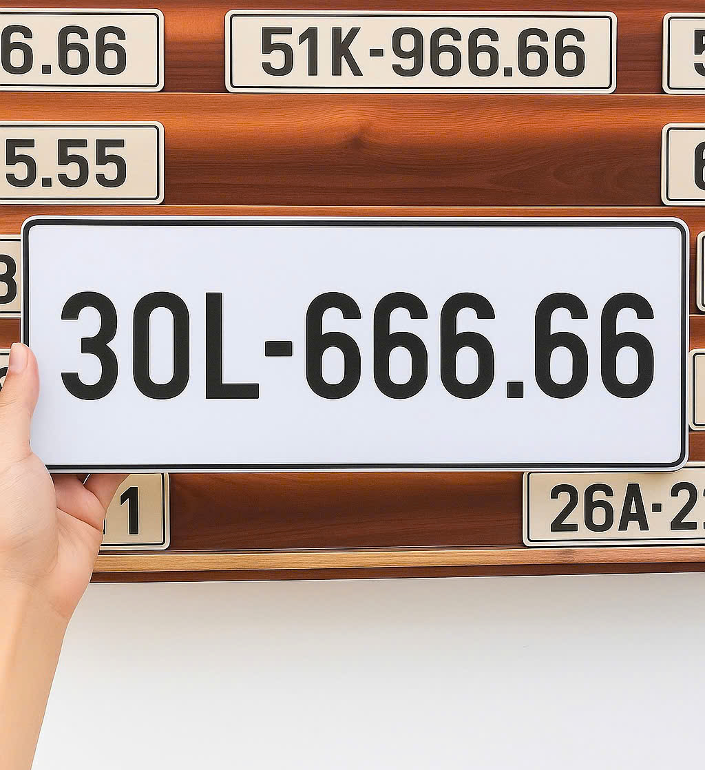 Biển số 30L-666.66 (6 tỉ 040 triệu)