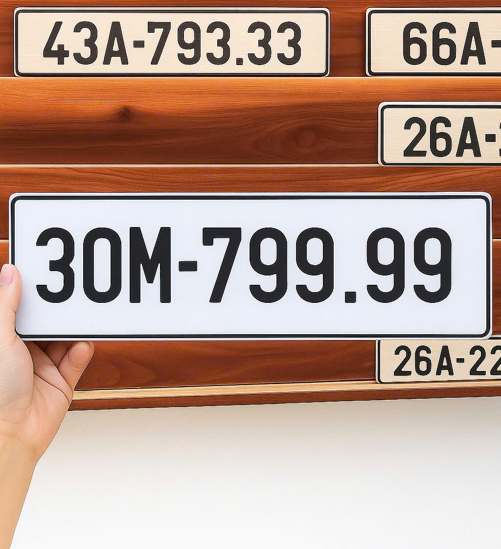 Biển số 30M-799.99 ( 1 tỉ 580 triệu)