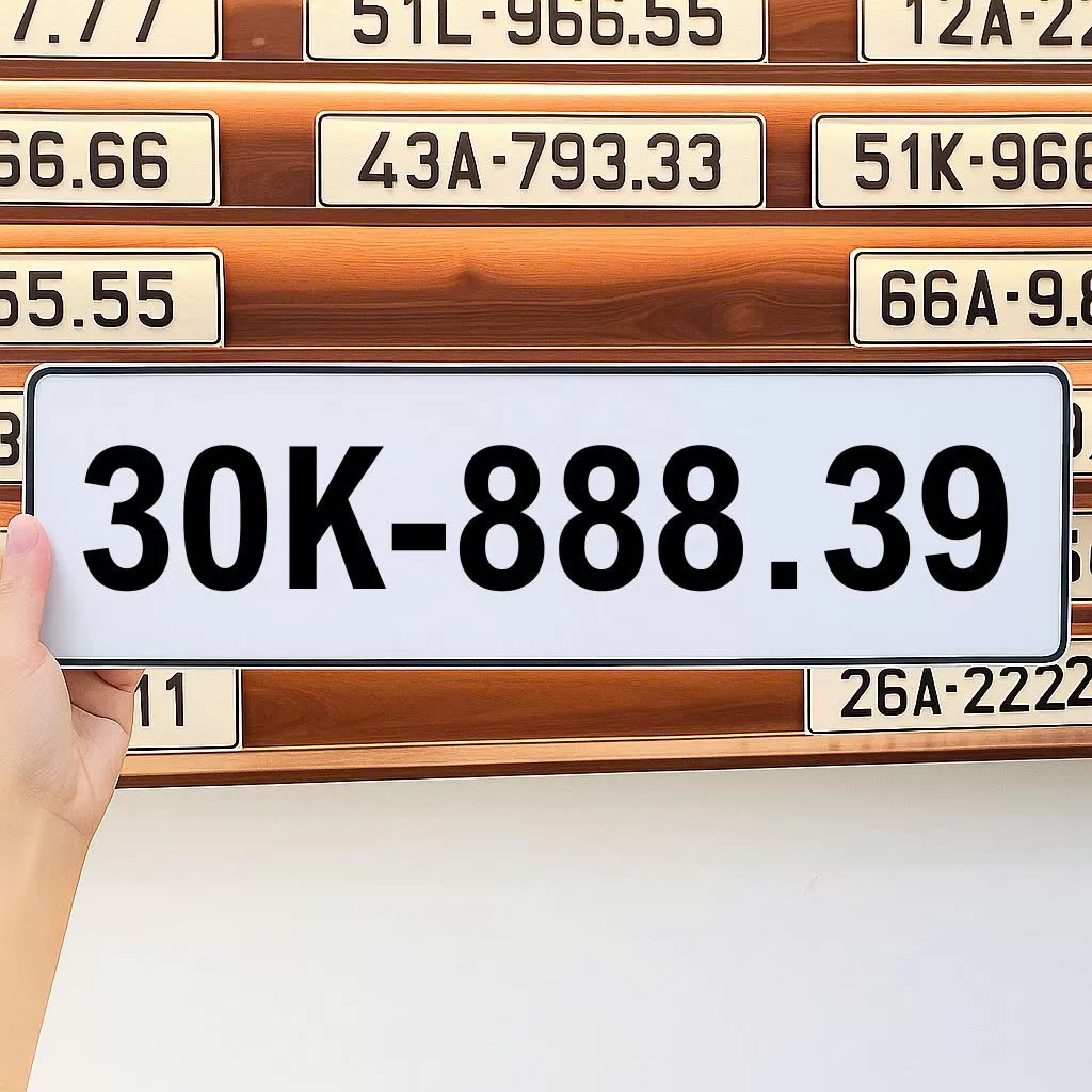 Biển số 30K - 888.39 (Giá 250 triệu)