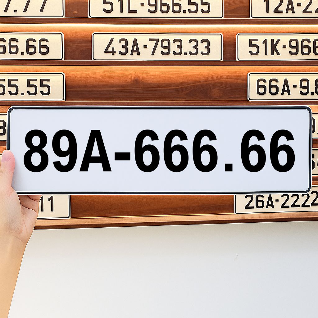 Biển số 89A-666.66 (525 triệu)