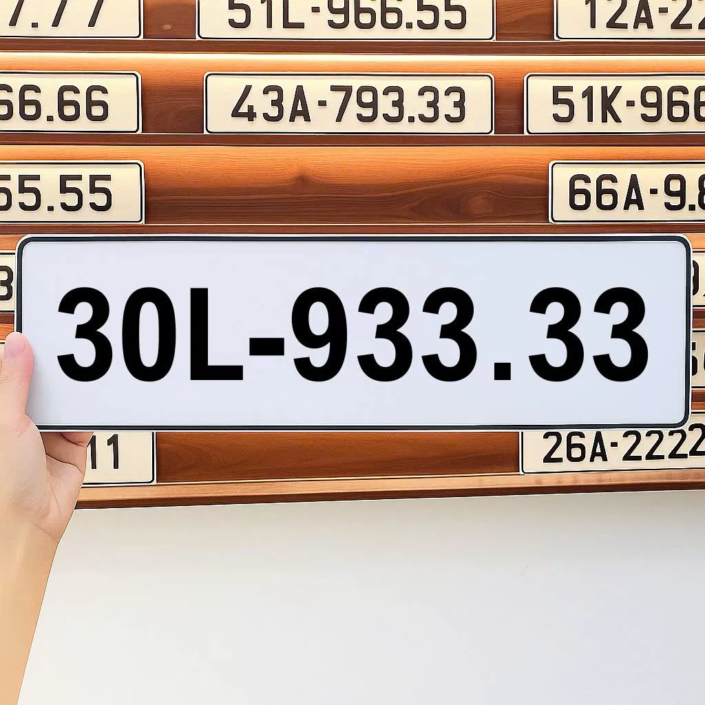 Biển số 30L - 933.33 (Giá 590 triệu)
