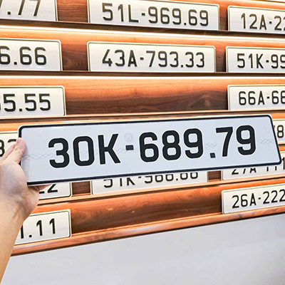 Biển số 30K - 689.79 (Giá 155 triệu)