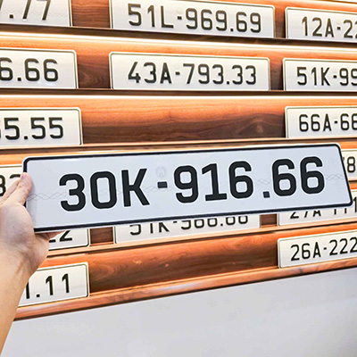 Biển số 30K - 916.66 (Giá 195 triệu)