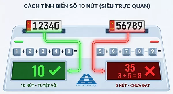 biển số xe 10 n&uacute;t l&agrave; g&igrave;