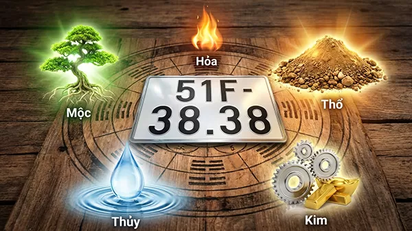 Biển số xe 38 hợp với mệnh nào