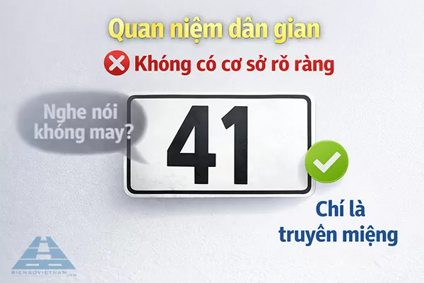 biển số xe 41 theo quan niệm d&acirc;n gian