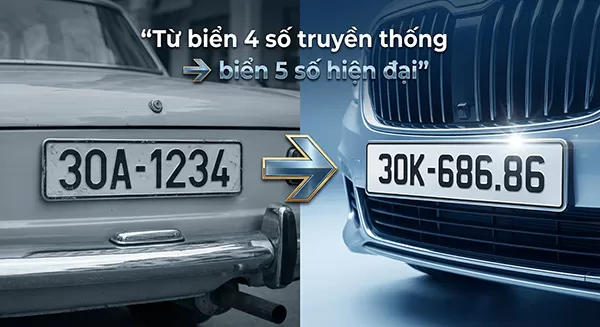 biển số xe 5 số là gì