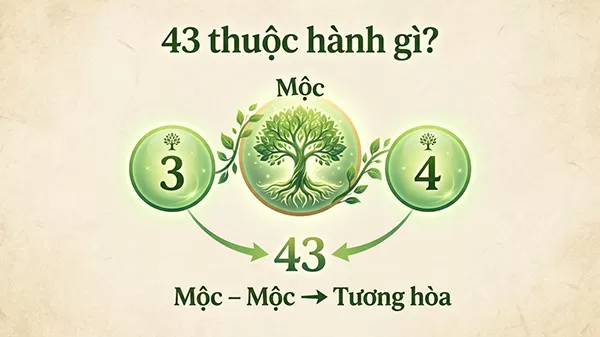 biển số xe đu&ocirc;i 43 theo phong thuỷ ngũ h&agrave;nh