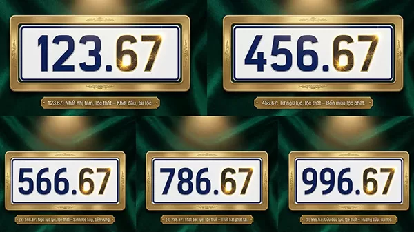 biển số xe đu&ocirc;i 67 kết hợp số n&agrave;o đẹp