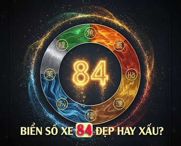 Biển số xe đuôi 84 đẹp hay xấu? Chuyên gia luận giải theo ngũ hành