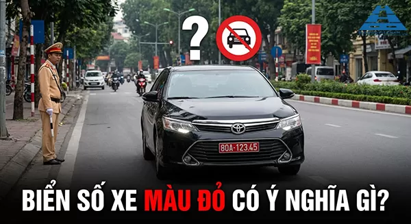 biển số xe m&agrave;u đỏ c&oacute; &yacute; nghĩa g&igrave;