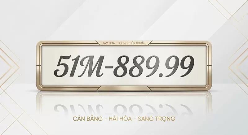 biển số xe s&agrave;i g&ograve;n tam hoa kết hợp phong thuỷ