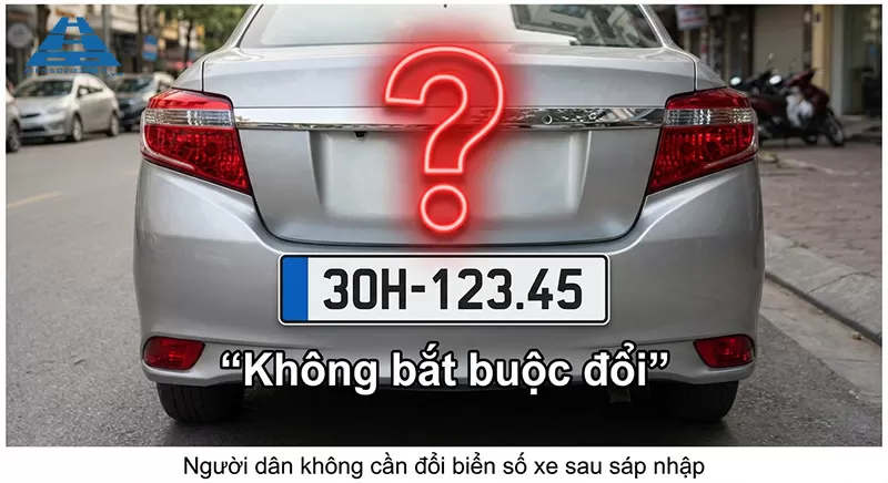 có cần thay đổi biển số xe sau sáp nhập không