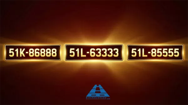 biển số xe 8 n&uacute;t mang t&agrave;i lộc