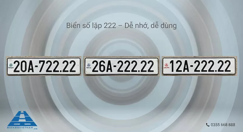 nhóm biển số lặp dễ nhớ các tỉnh thành