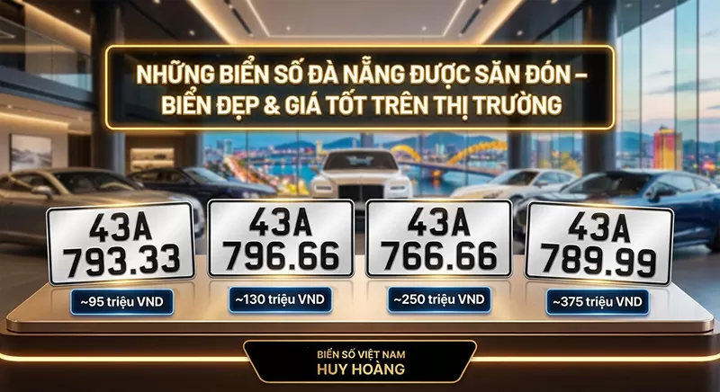 những biển số xe đà nẵng được săn đón