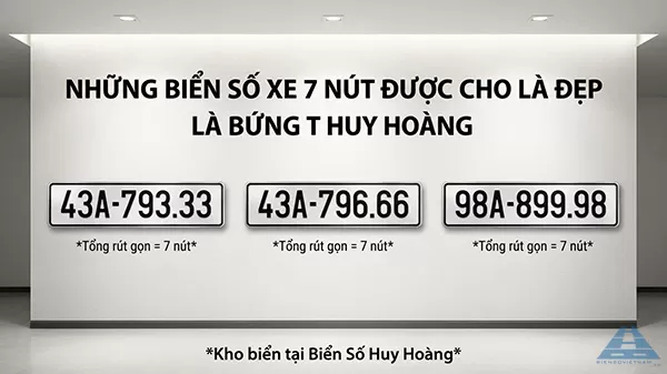 những biển số xe 7 n&uacute;t đẹp