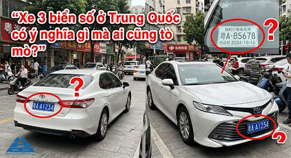 xe 3 biển số ở trung quốc c&oacute; &yacute; nghĩa g&igrave;