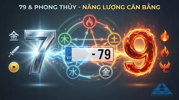 &yacute; nghĩa biển số xe đu&ocirc;i 79 theo phong thuỷ