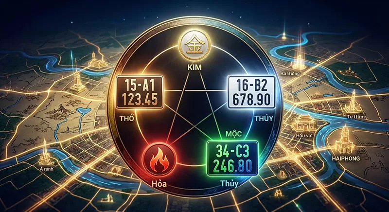 &yacute; nghĩa biển số xe hải ph&ograve;ng theo phong thuỷ