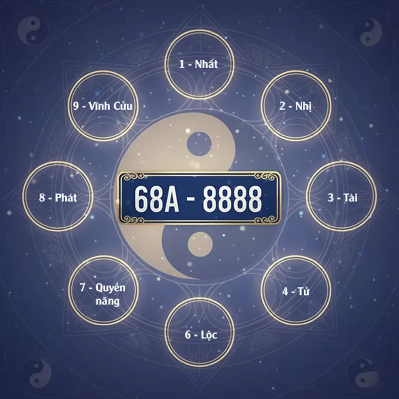 ý nghĩa các con số trong một biển số đẹp