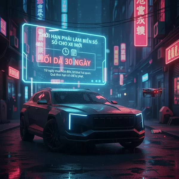 thời hạn phải làm biển số cho xe mới