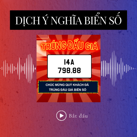 Biển số đẹp Việt Nam 14A-798.88  Quảng Ninh