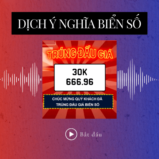 Biển số Việt Nam 30K-666.96 Hà Nội