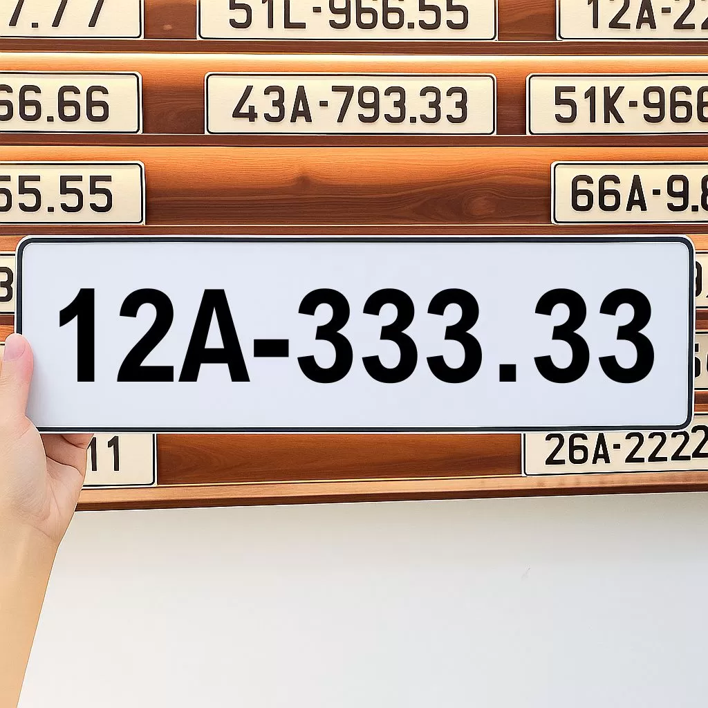Biển số 12A-333.33
