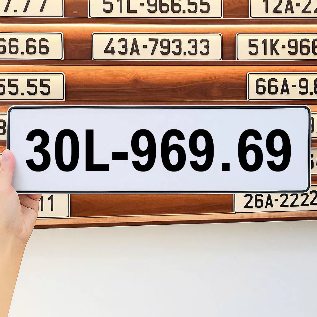 Biển số 30L - 969.69 (Giá 750 triệu)