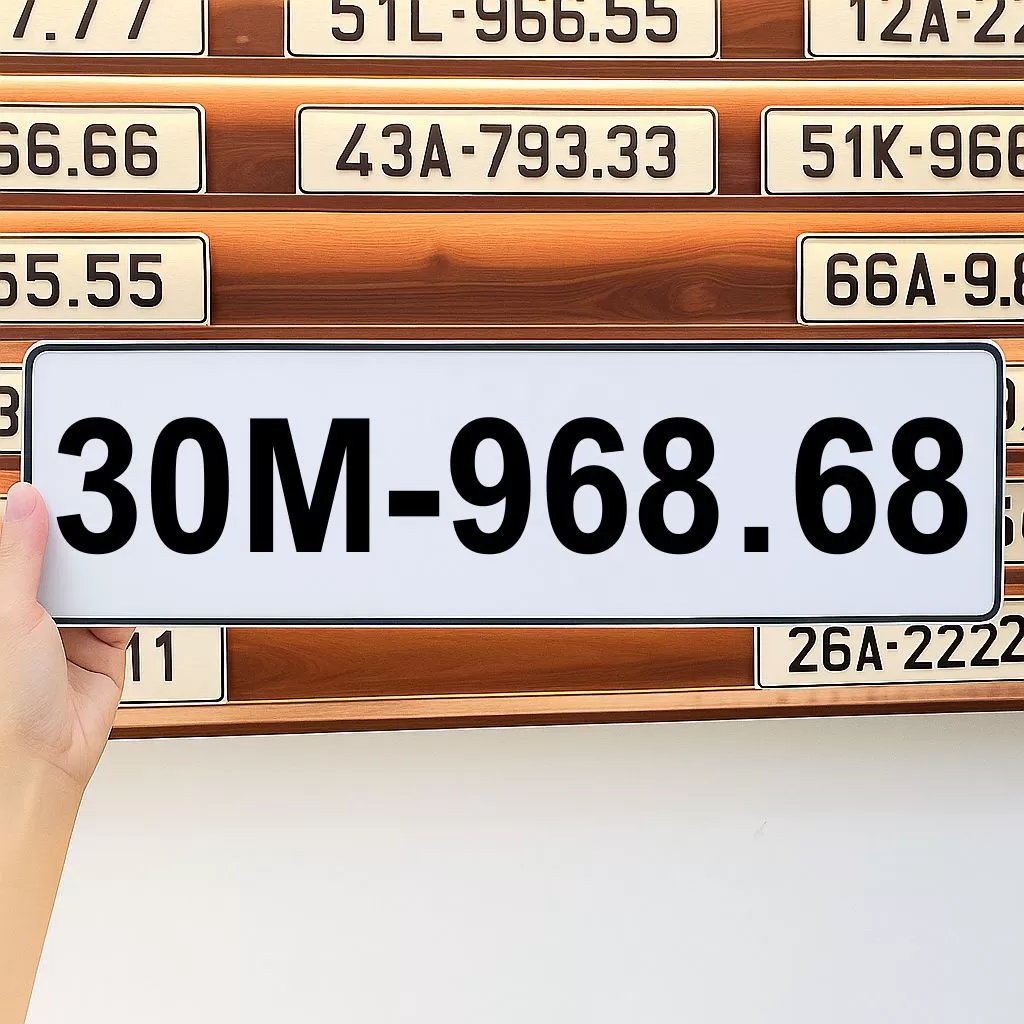 Biển số 30M -968.68