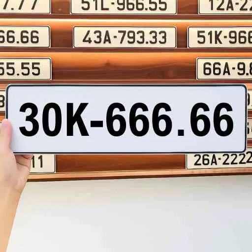 Biển số 30K-666.66