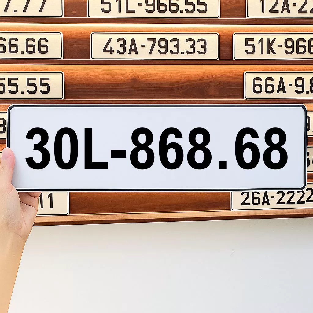 Biển số 30L-868.68