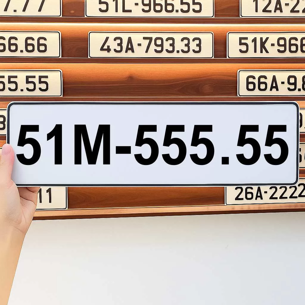 Biển số 51M-555.55