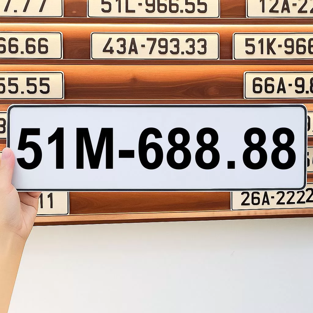 Biển số 51M-688.88