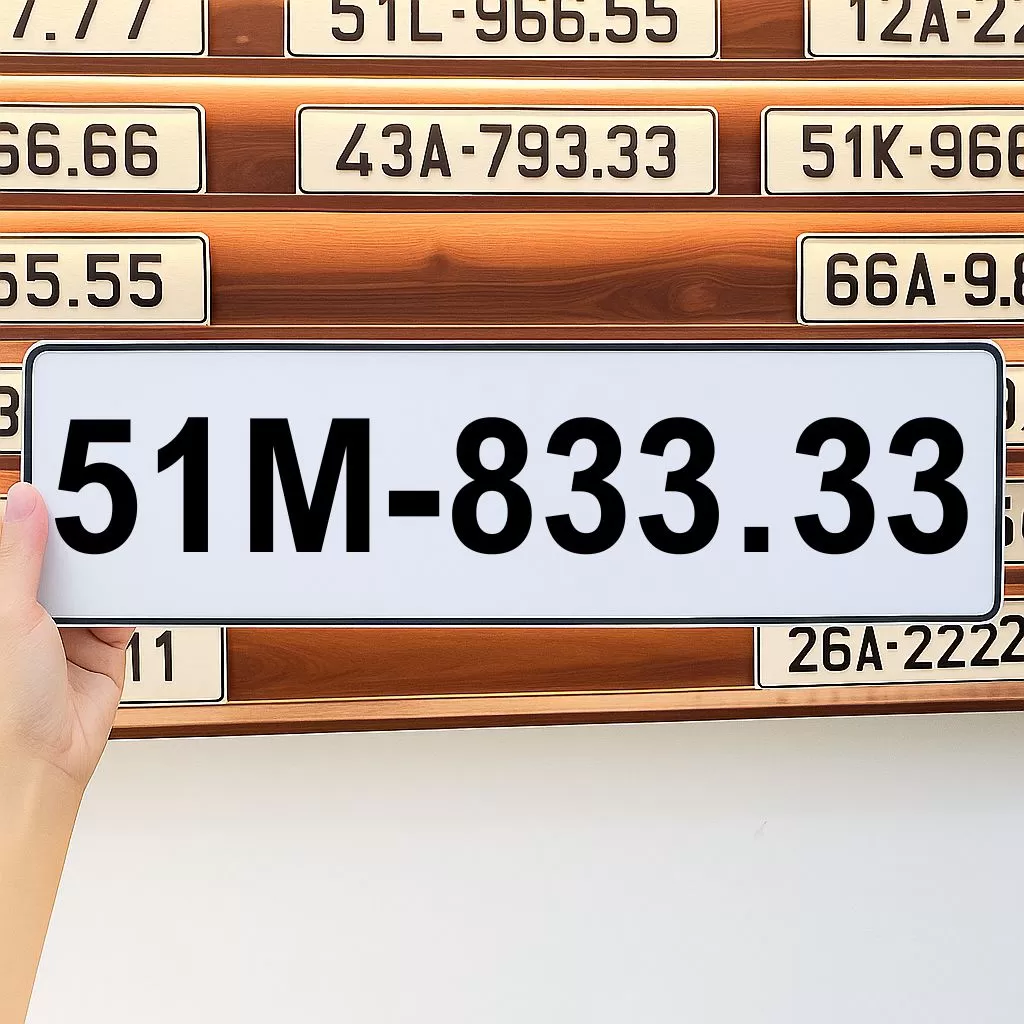 Biển số 51M-833.33