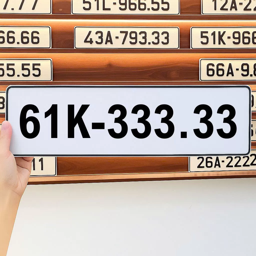 Biển số 61K-333.33