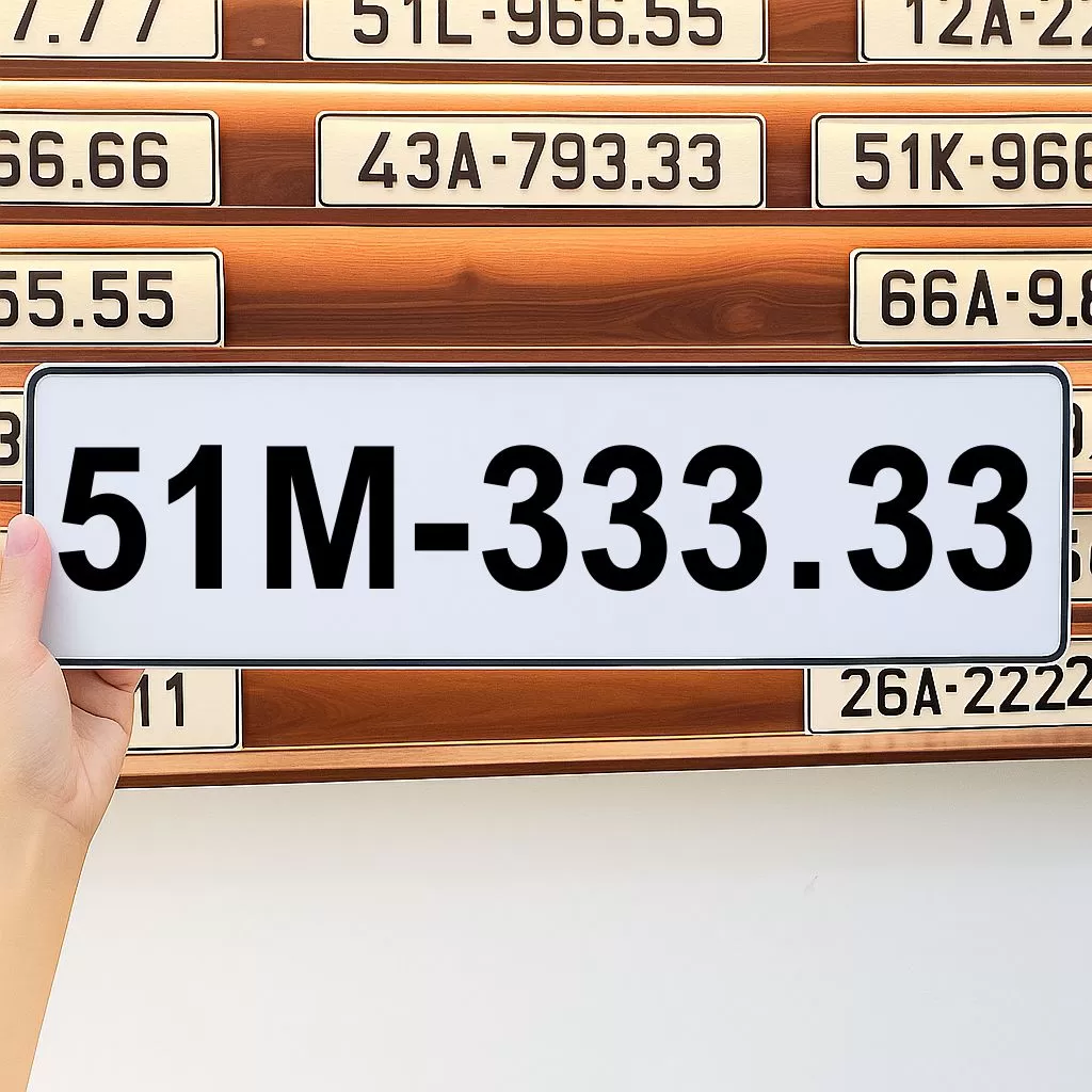 Biển số 51M-333.33 (NEW)