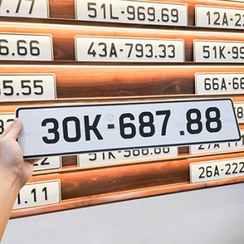 Biển số 30K - 687.88 (Giá 95 triệu)