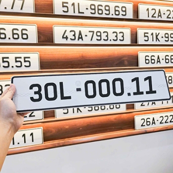 Biển số 30L - 000.11 (Giá 125 triệu)