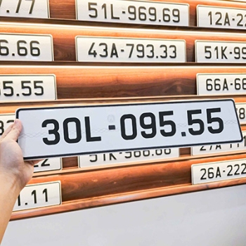 Biển số 30L - 095.55 (Giá 125 triệu)