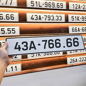 Biển số 43A - 766.66 (Giá 250 triệu)