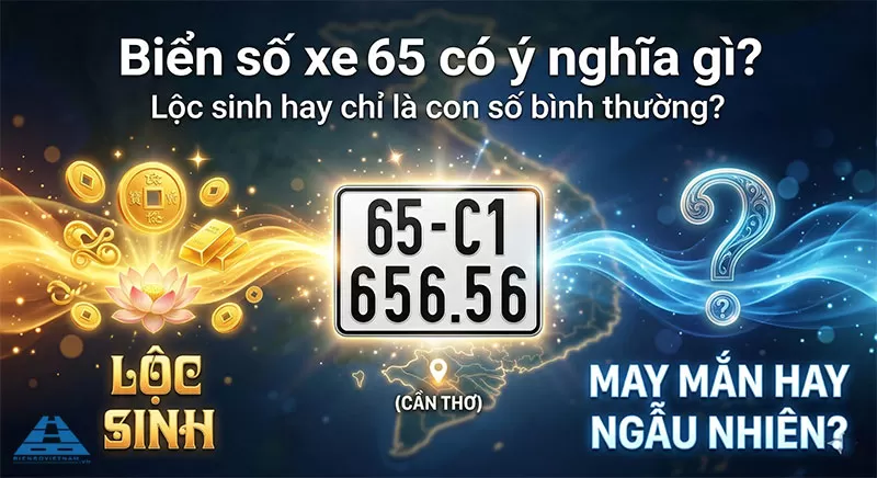 Biển số xe 65 có ý nghĩa gì? Có phải số tài lộc không?